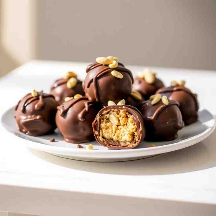 4-Ingredient Chocolate Peanut Butter Balls - Make in Minutes